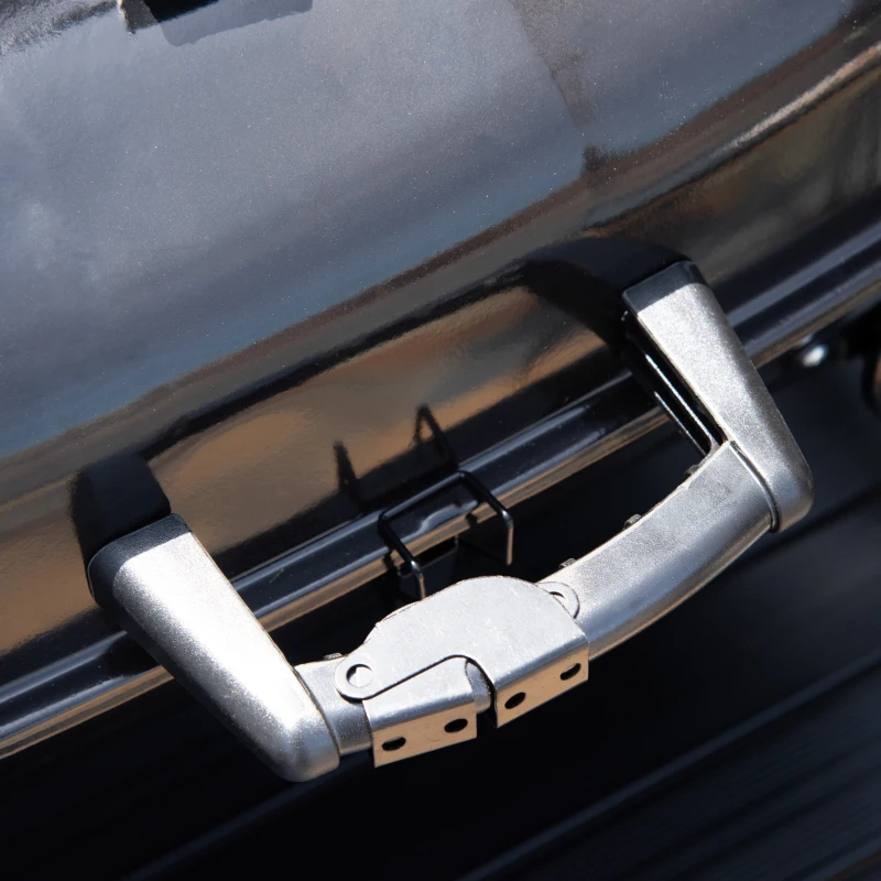 Outsunny Barbecue BBQ Grill de Masa cu Carbune Portabil Pliabil,Fier,Negru, 59x43x36cm