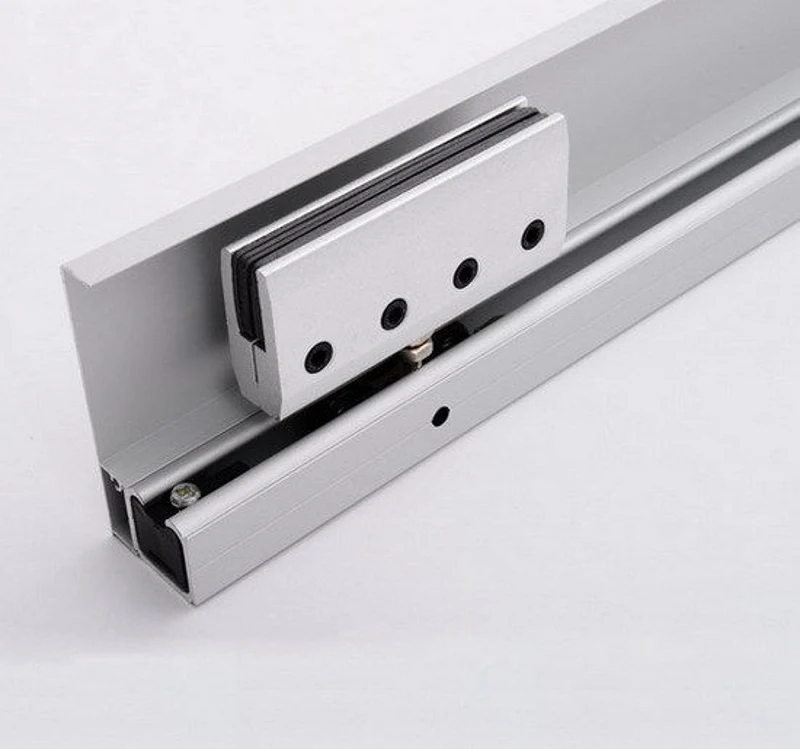 Szklane drzwi przesuwne HOMCOM drzwi przesuwne drzwi do pokoju z uchwytem drążkowym jednostronnie satynowane 2050x900 mm