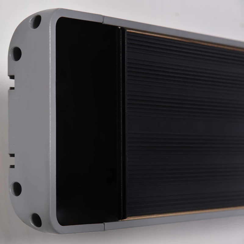 Outsunny Grzejnik zewnętrzny 2400 W, promiennik ciepła, grzejnik, montaż ścienny, ogród, aluminium