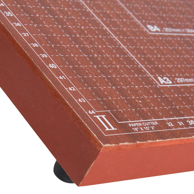 HOMCOM Cortador de Papel A3 Guillotina Profesional para Papelería Fotográfica Oficina Estudio Escuela Capacidad 12 Hojas con Regla Guía Cizalla de Cuchilla 65.5x40x6cm