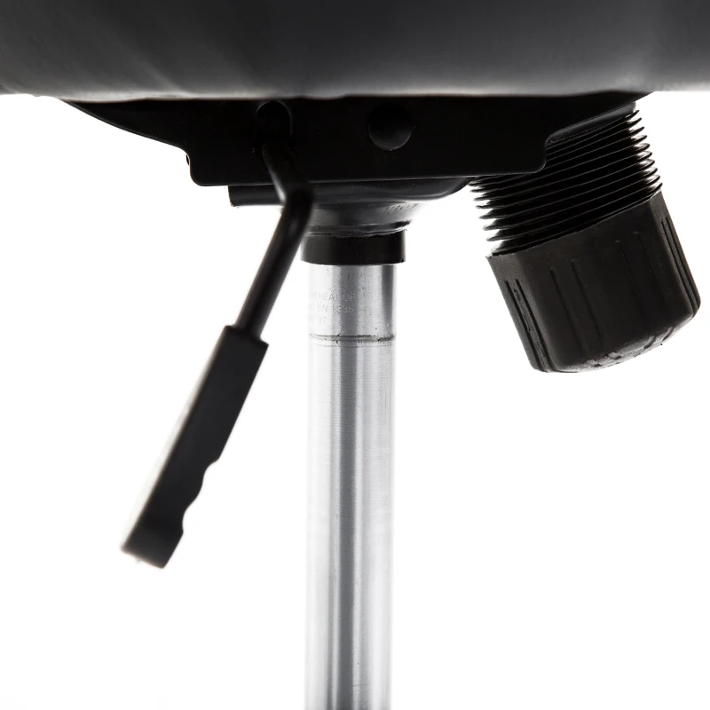 HOMCOM draaikruk kantoorstoel werkkruk verchroomd draaistoel in hoogte verstelbaar 2 kleuren