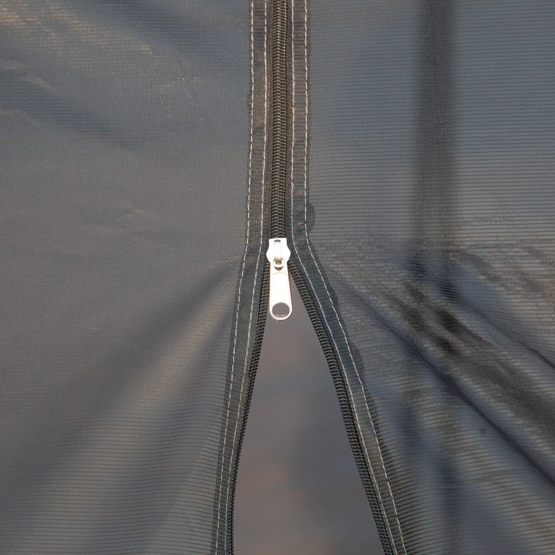 Outsunny Camping Tent 8 Persoons Tent Familie Tent 2 Ramen Glasvezel Blauw