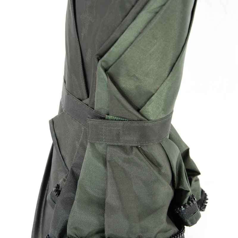 Outsunny Strandparaplu 2.2m Visparaplu met Zijwand Vistent Groen