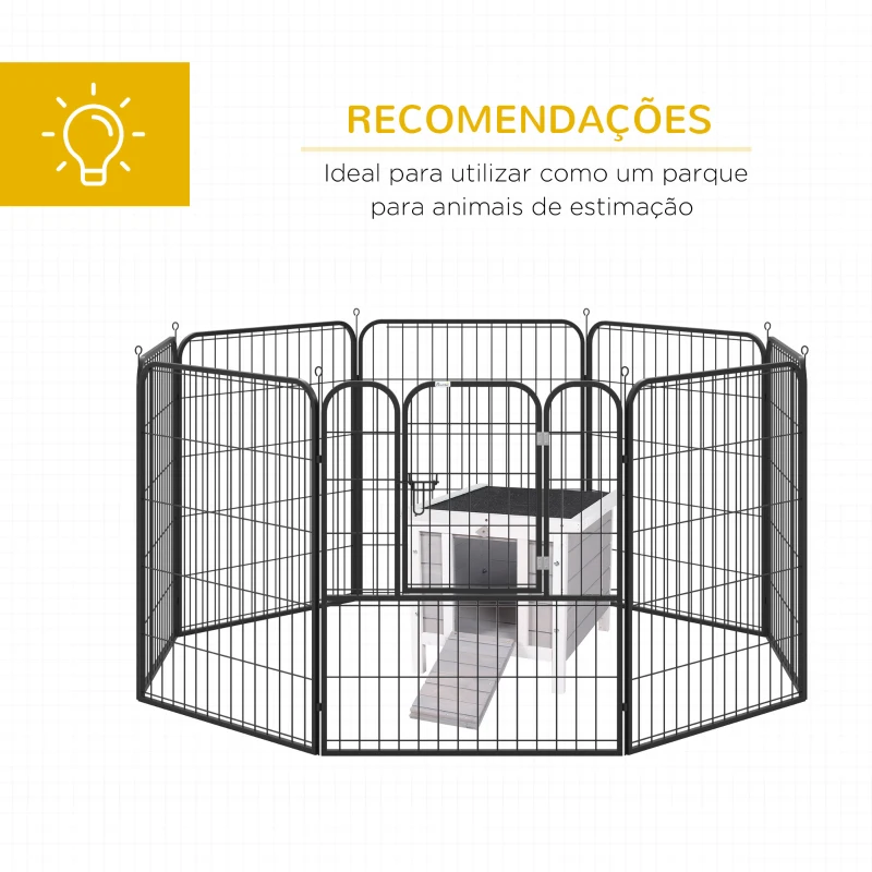 PawHut Coelheira de Madeira Exterior Coelheira para Roedores Animais de Estimação Pequenos com Teto Asfáltico e Rampa Antiderrapante 42x51x43cm Cinza