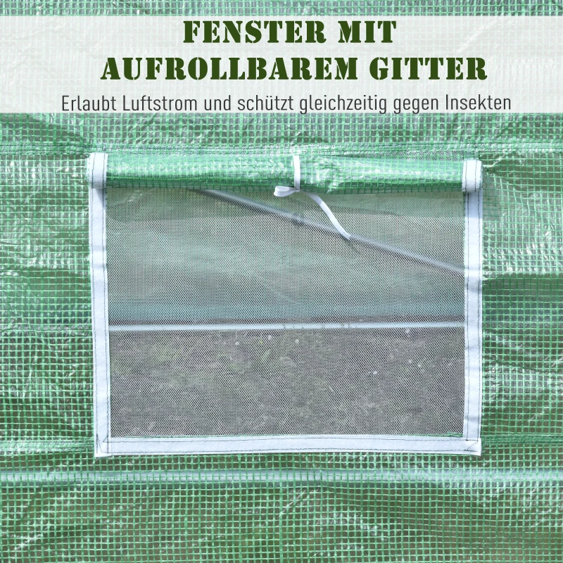 Outsunny SZKLARNIA TUNEL FOLIOWY 6x3x2 m