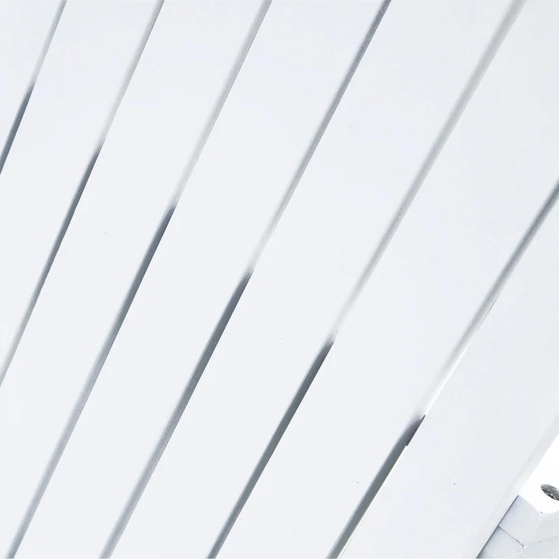 Outsunny tuinstoel, ligbank voor buiten, tuinmeubel, tuinzetel, balkonstoel, massief hout wit 97 x 72,5 x 93 cm tuinstoel ligbank voor buiten tuinmeubel tuinzetel balkonstoel | Aosom.de