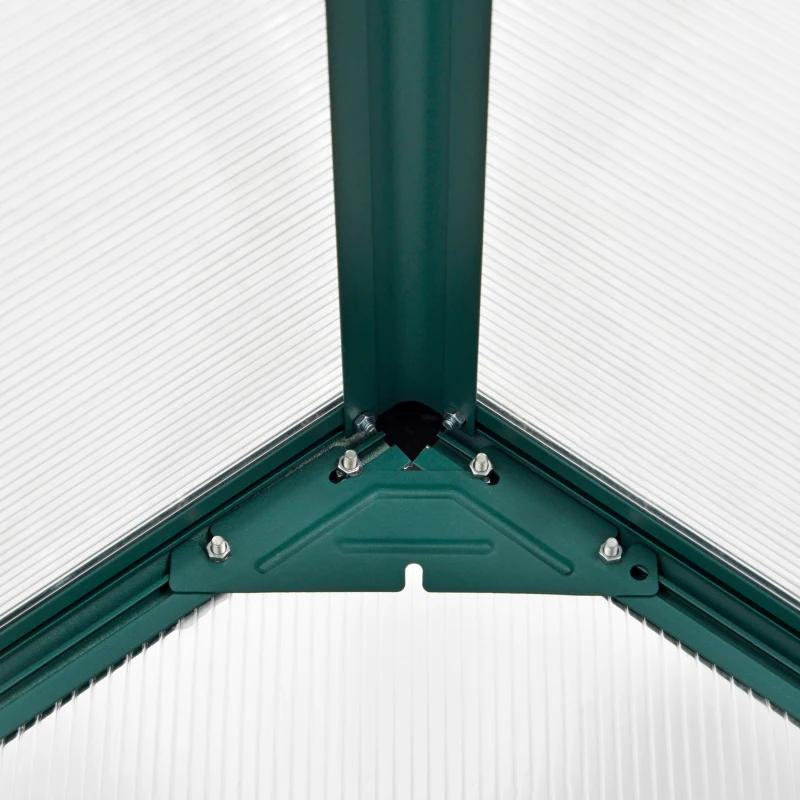 Outsunny Kas voor in de tuin kweekkas tomatenhuis koude kas 190 x 190 x 220 cm