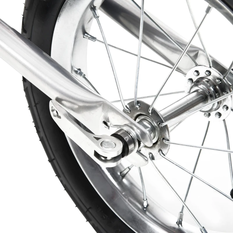 HOMCOM 2-in-1 Jogger fietskar voor kinderen fietskar kinderen fietsaanhanger 5 kleuren met vlag