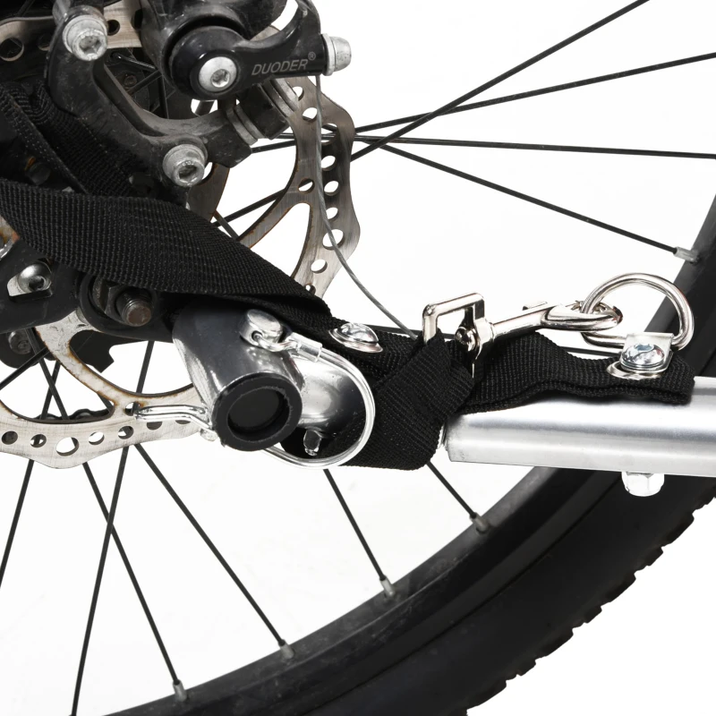 HOMCOM 2-in-1 Jogger fietskar voor kinderen fietskar kinderen fietsaanhanger 5 kleuren met vlag