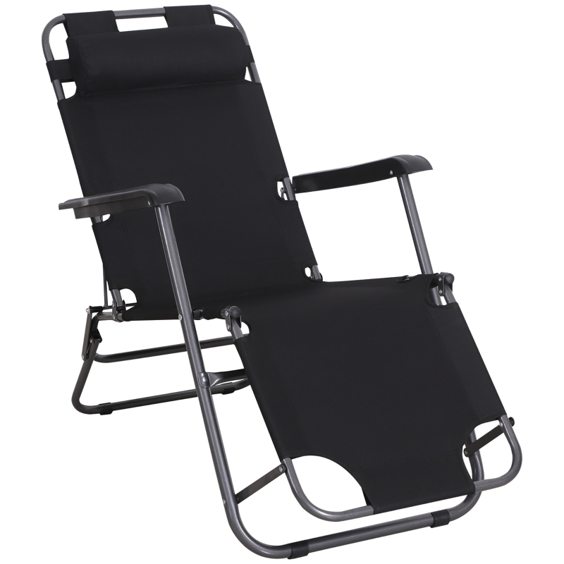 Outsunny ligstoel 118cm x 60cm x 80cm