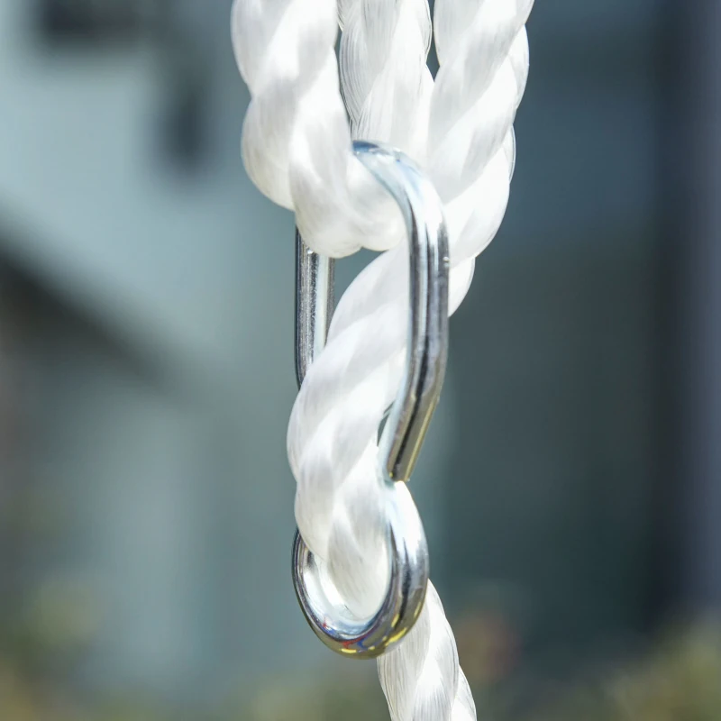 Outsunny Kinderschommel tuinschommel 2 schommels met wip in hoogte verstelbaar van 3-5 jaar