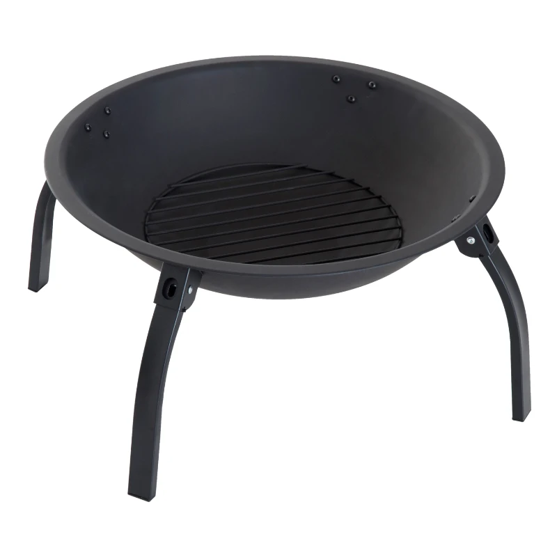 Outsunny MISA NA OGNISKO OGRODOWE PALENISKO 55 cm czarna