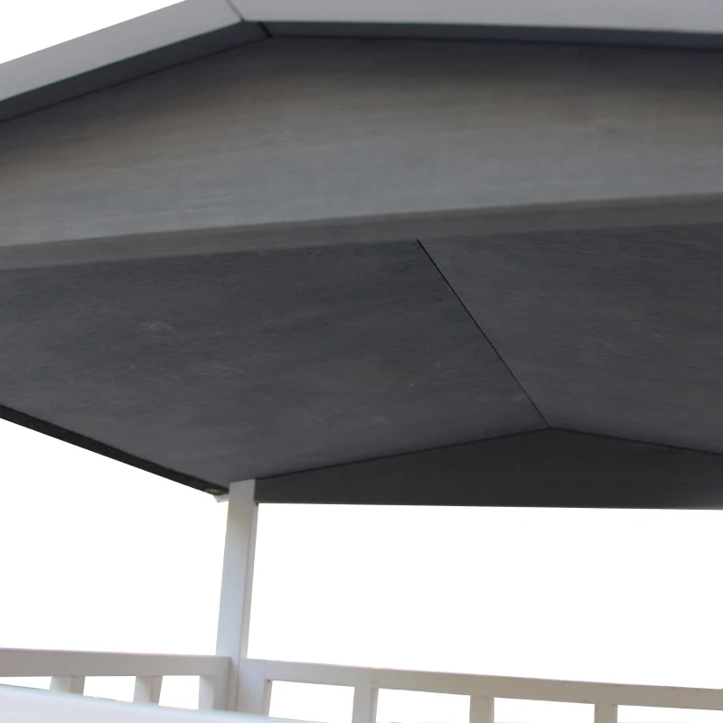 PawHut® Domek dla Kota 4-poziomowy z Toaletą Balkon Dach Asfaltowy Drewno Szary