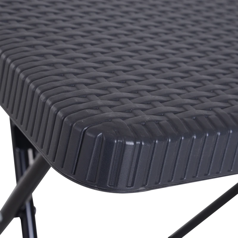Outsunny Klaptafel inklapbare tafel tuintafel balkontafel picknicktafel campingtafel 60x60 cm