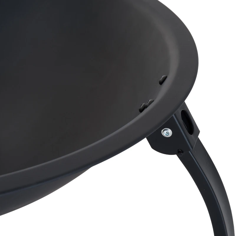 Outsunny MISA NA OGNISKO OGRODOWE PALENISKO 55 cm czarna