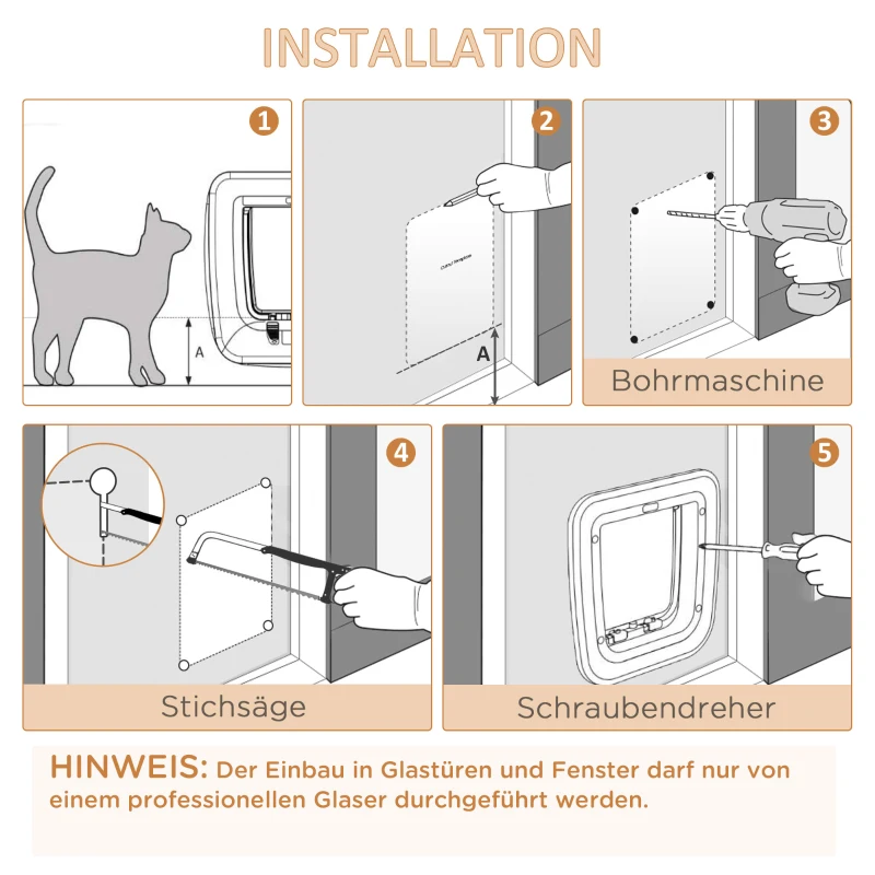 PawHut kattengrot 30 cm x 10 cm x 29 cm