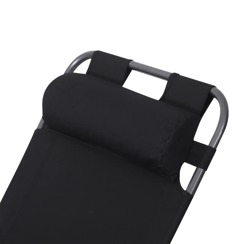 Outsunny ligstoel 118cm x 60cm x 80cm