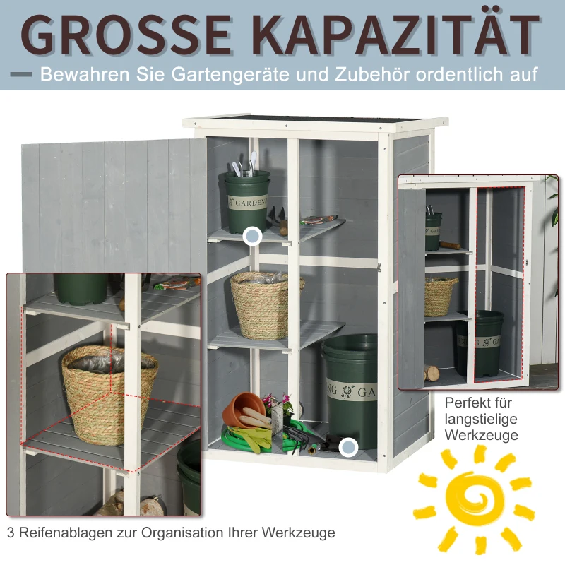 Szafka na urządzenia Outsunny 75 cm x 56 cm x 115 cm