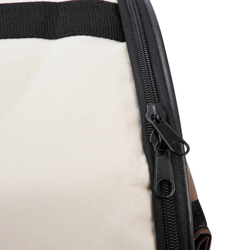 PawHut Transportor Câini și Pisici Pliabil,Culoarea cafelei, 46x36x41cm