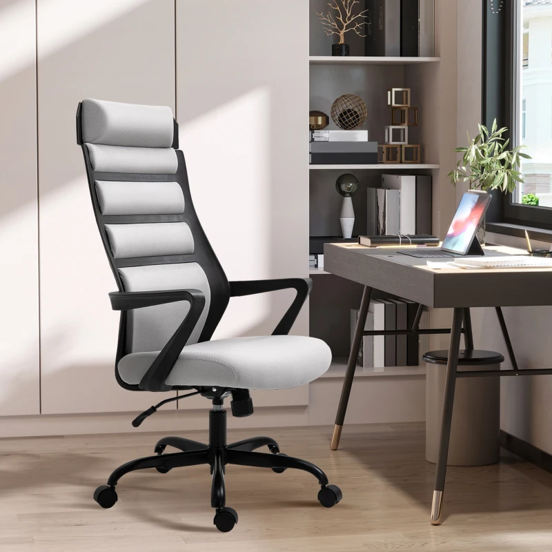 Vinsetto High-Back Office Chair Spandex Fabric Grey
