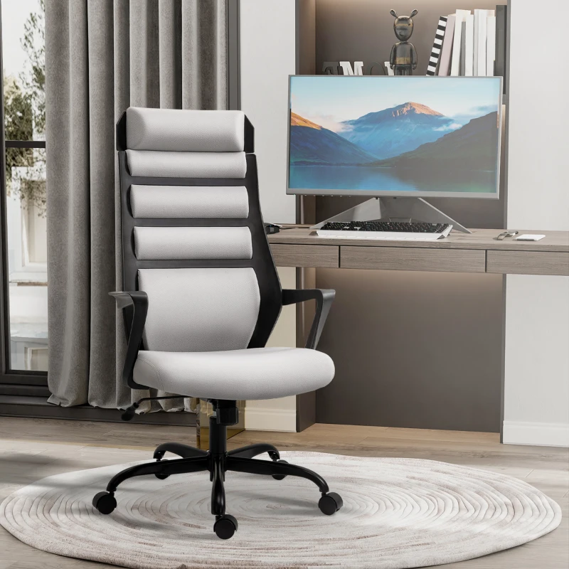 Vinsetto High-Back Office Chair Spandex Fabric Grey