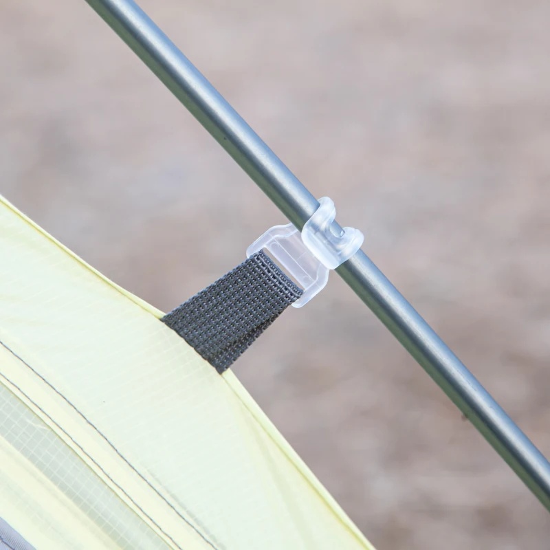 Outsunny kampeertent 2-persoons tent koepeltent PU3000mm licht aluminium crème