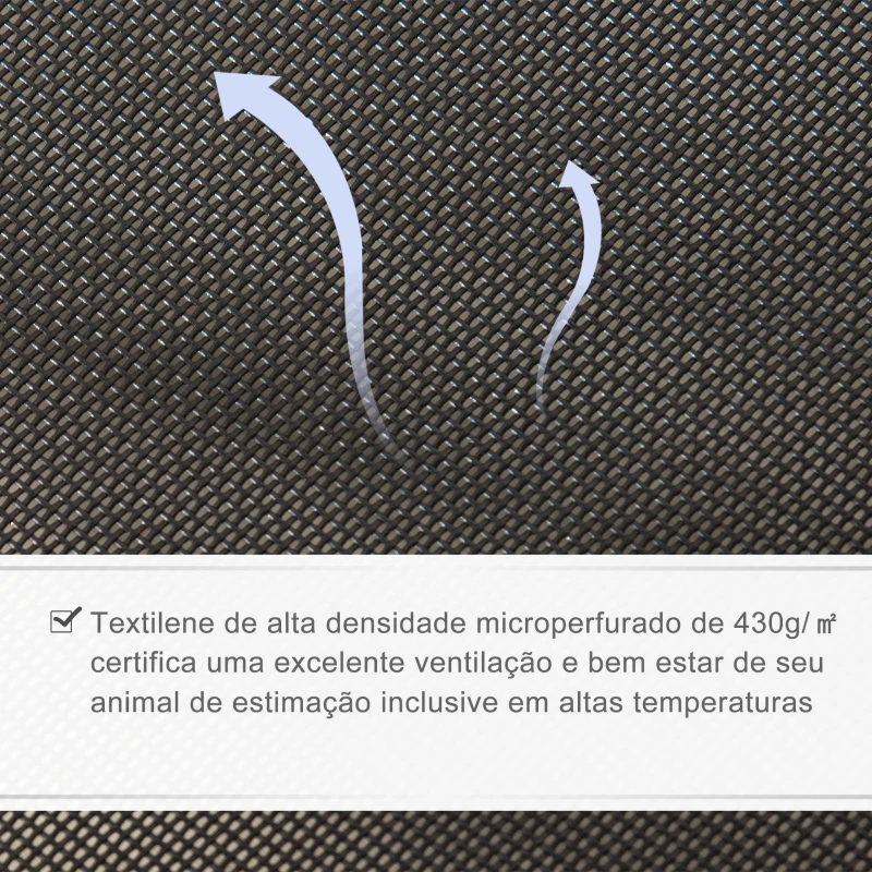 PawHut Cama para Animais de Estimação Cama Elevada para Cães Gatos com Tecido Transpirável para Dormir Relaxar Exterior Jardim Terraço 122x92x23cm Vermelho