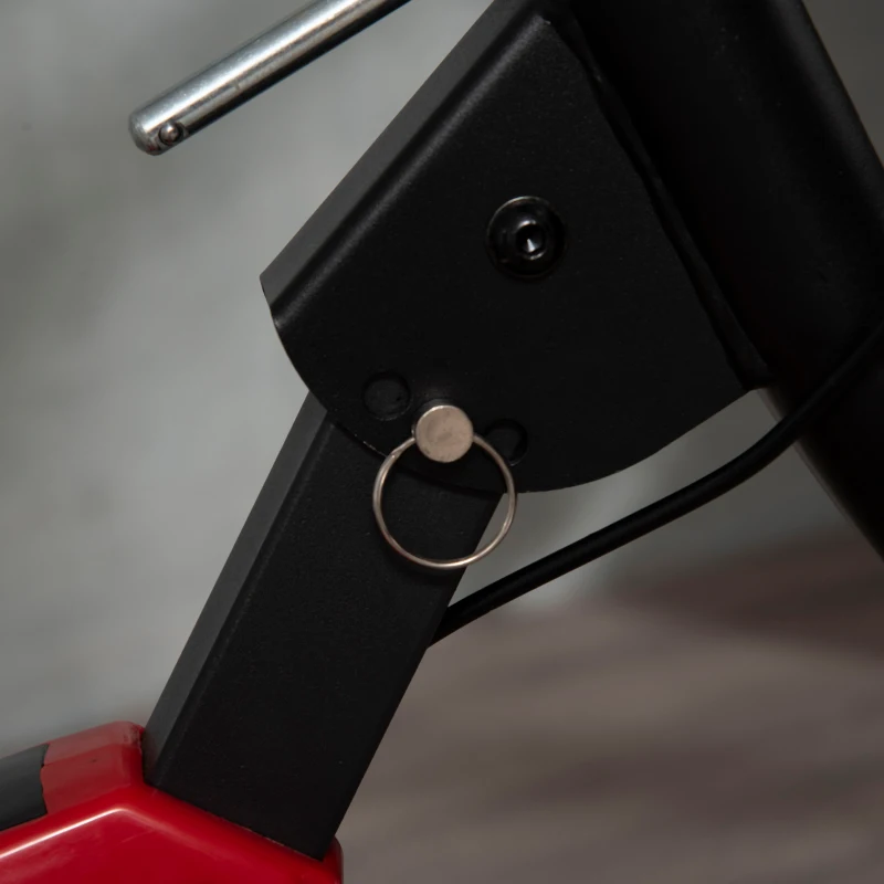 HOMCOM 2-In-1 Abs Trainer and Exercise Bike, with Adjustable Height and Resistance