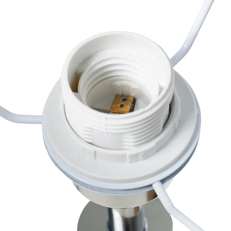 HOMCOM® Stehlampe Tripod Schlafzimmer Standleuchte Stehleuchte 40W Metall grau ∅48 x 156 cm