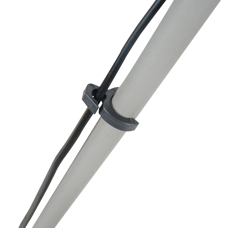 HOMCOM® Stehlampe Tripod Schlafzimmer Standleuchte Stehleuchte 40W Metall grau ∅48 x 156 cm