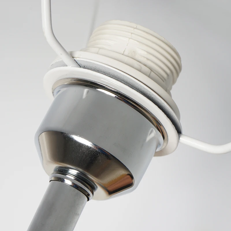 HOMCOM® Stehlampe Tripod Schlafzimmer Standleuchte Stehleuchte 40W Metall grau ∅48 x 156 cm