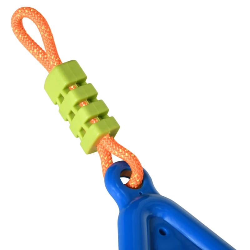 Outsunny Kids Obstacle Course, 42.6 FT Children Slackline Training Equipment, with Monkey Bars, Rope Ladder, Swing, Gym Rings, Tree Protector, Carry Bag