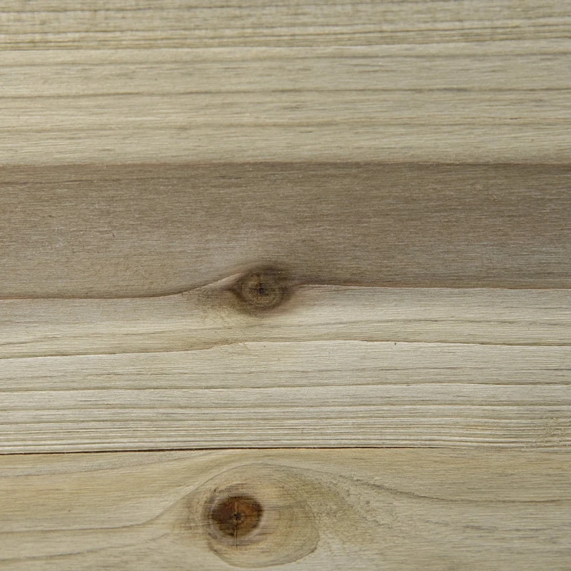 Outsunny Verhoogd Bed Houten Bloemenladder met 3 Planken Plantstappen Naturel