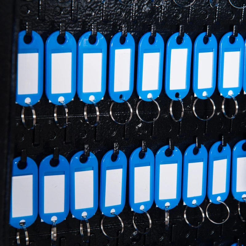 HOMCOM Cassetta Armadietto Portachiavi con Combinazione Codice da Parete o Muro Metallo 30 × 36.5 × 10cm