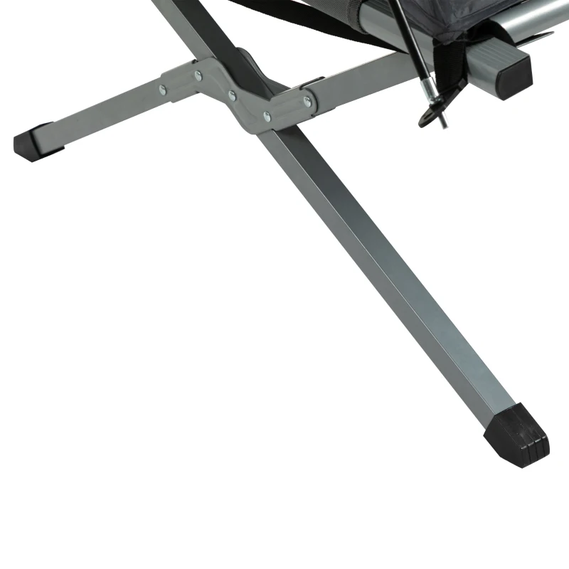 Outsunny Campingbedjes Hoge Verhoogd Luchtbed voor 1 Persoon grijs