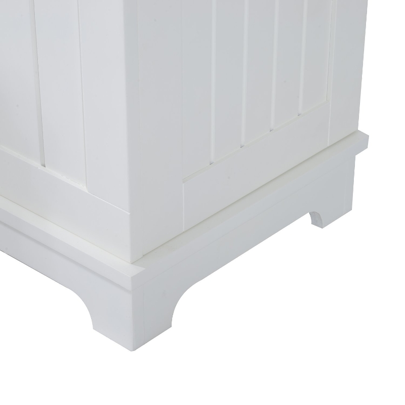 HomCom Mobile per Ingresso con Panca Contenitore e Appendiabiti in Legno, Bianco