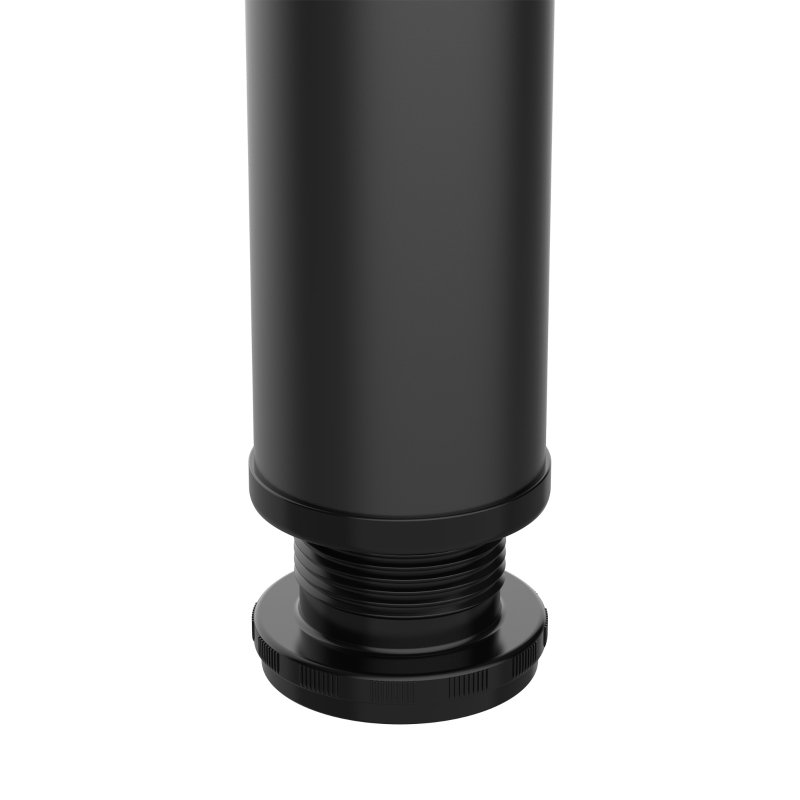 HOMCOM 4er-Set Tischbeine. höhenverstellbar,  pulverschichteter Stahl,  6 cm x  6 cm x 72 cm, Schwarz