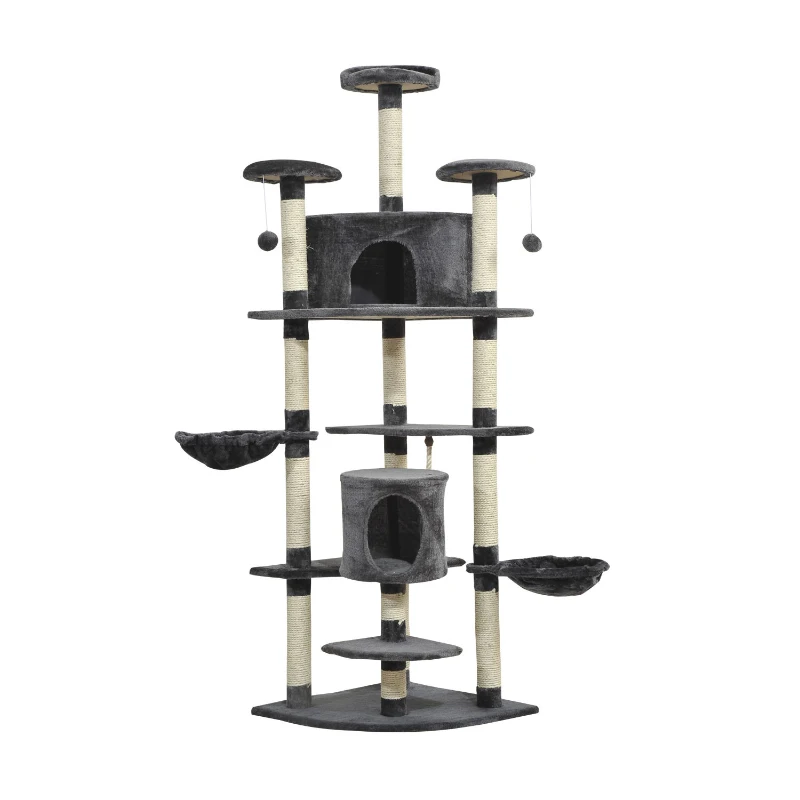 PawHut drapak dla kota do ostrzenia pazurów drzewko do wspinania do zabawy dla kotów