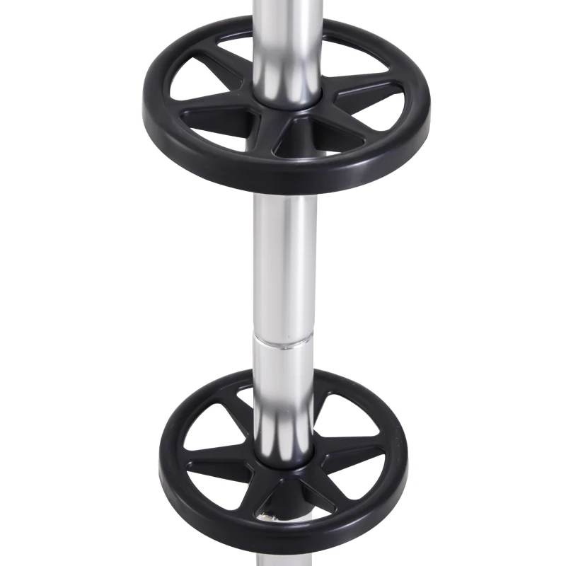 HOMCOM felga wózek opona stojak na opony uchwyt na opony 4 opony do 225