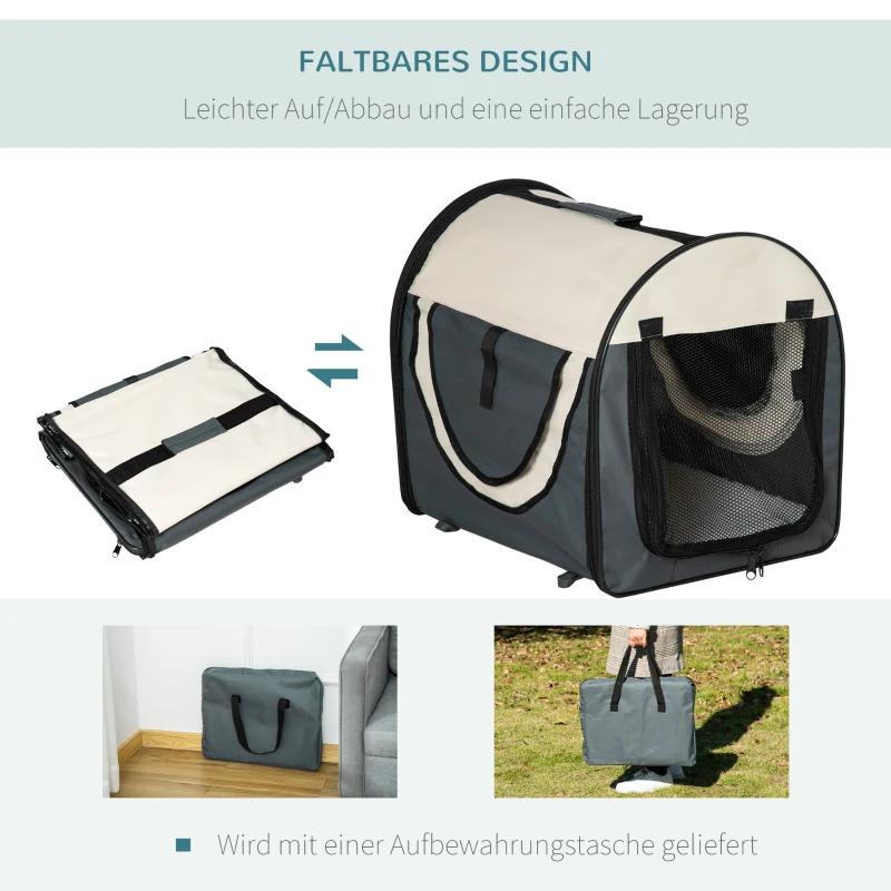 PawHut hondenbox inklapbare hondentransportbox dier 2 kleuren 5 maten