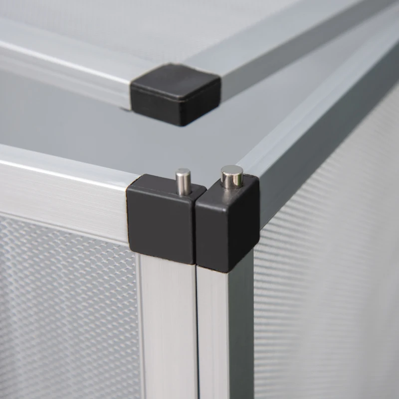 Terrarium PawHut dla gadów szklane terrarium dla płazów pajęczaków terrarium do hodowli gadów aluminium kolor srebrny 45 x 45 x 80 cm