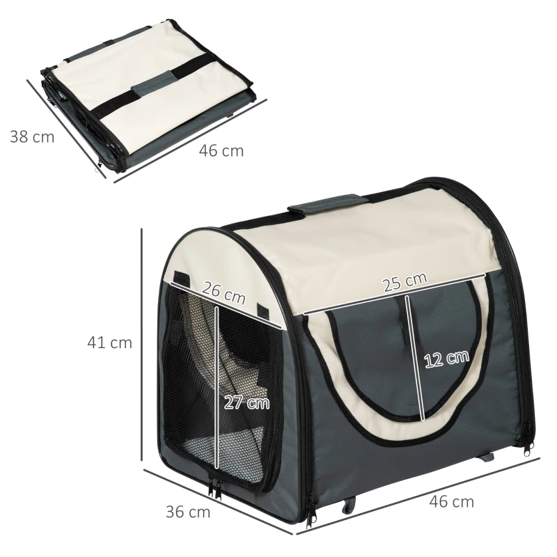 PawHut hondenbox inklapbare hondentransportbox dier 2 kleuren 5 maten