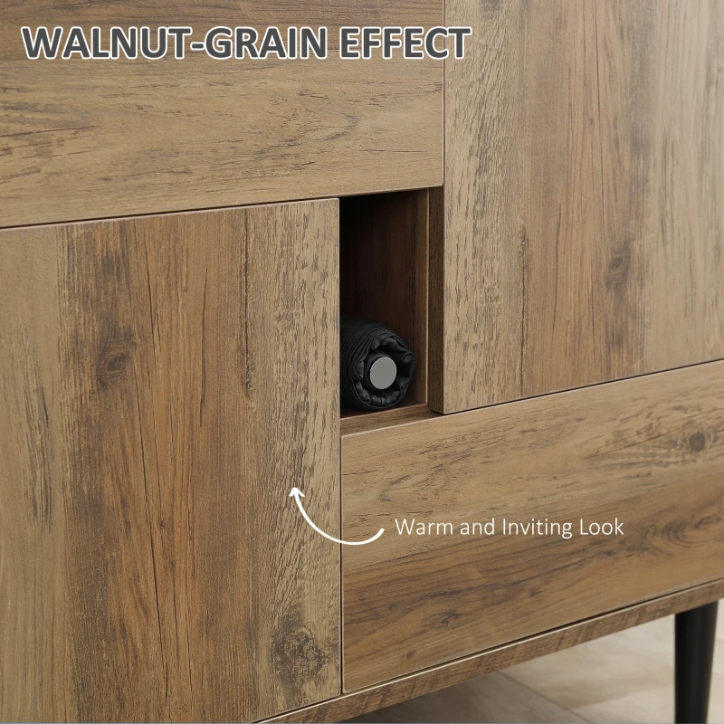 HOMCOM Mobile da Salotto in Legno con Cassetti e Armadietti in Stile Nordico, 76.5x39.5x64.5cm