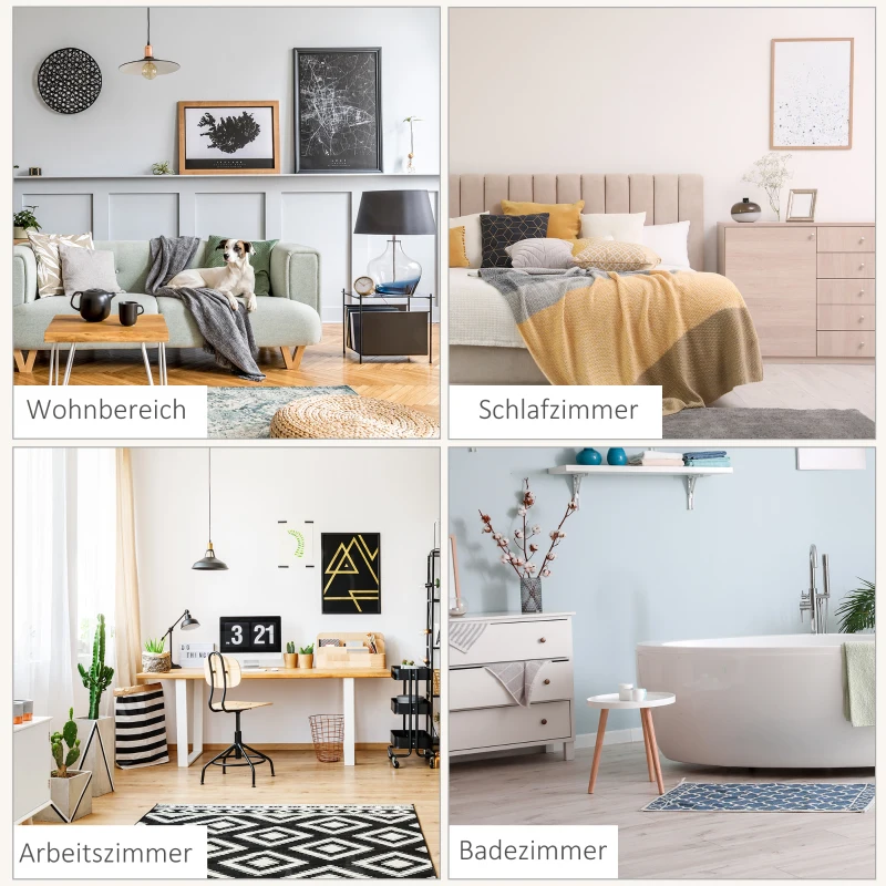 HOMCOM elektrische kachel, keramische verwarmingstoren met afstandsbediening 8-uurs timer,  wit + zwart 21 x 21 x 73 cm