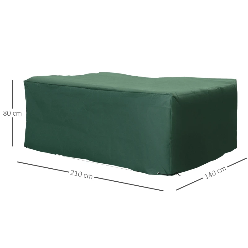 Outsunny Beschermhoes hoes voor tuinmeubelen 210 x 140 x 80cm Oxford
