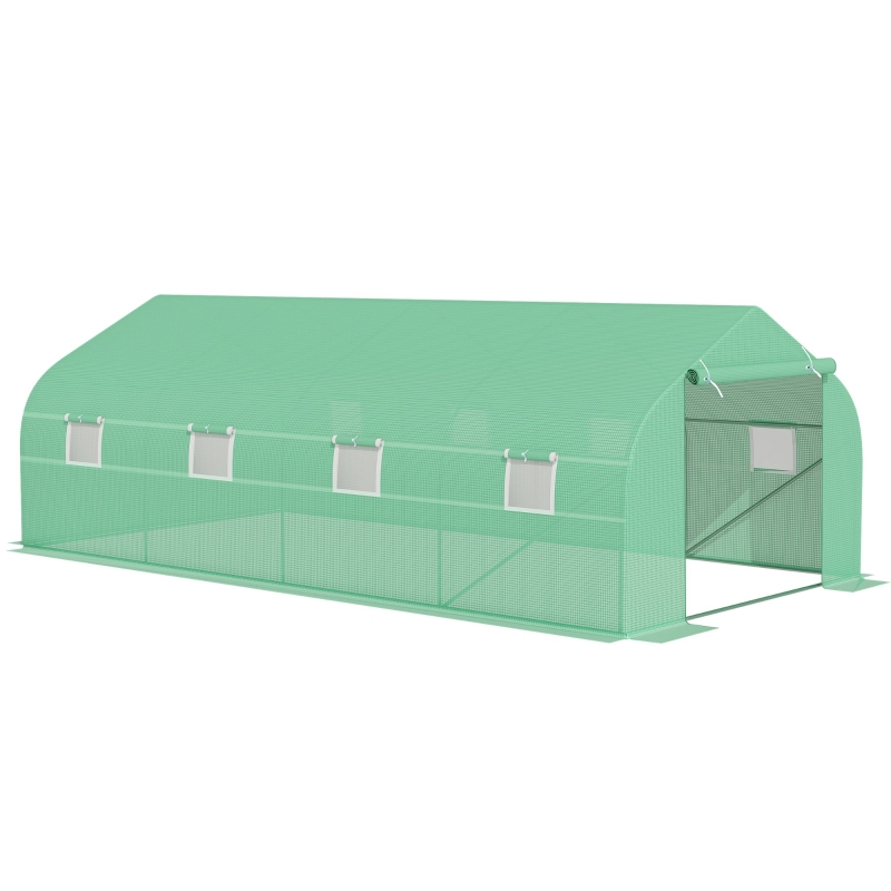 Outsunny SZKLARNIA OGRODOWA TUNEL OGRODNICZY 6 x 3 x 2 m
