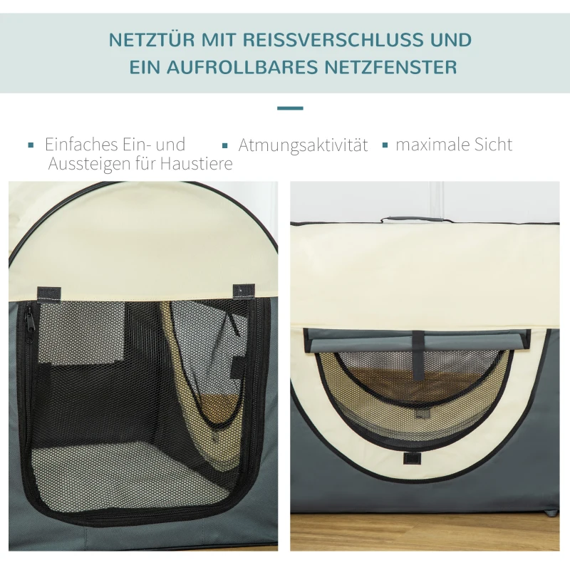 PawHut hondenbox inklapbare hondentransportbox dier 2 kleuren 5 maten