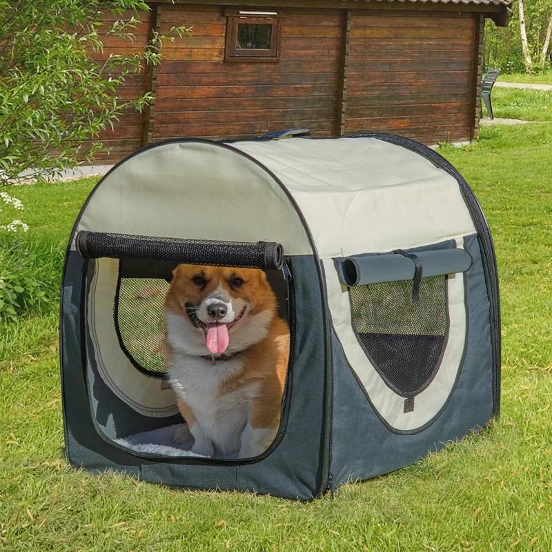 PawHut hondenbox inklapbare hondentransportbox dier 2 kleuren 5 maten