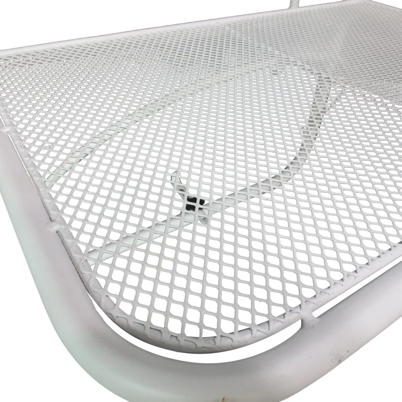 Outsunny balkon wiszący stół stół ogrodowy kwadratowy metalowy taras z regulacją wysokości