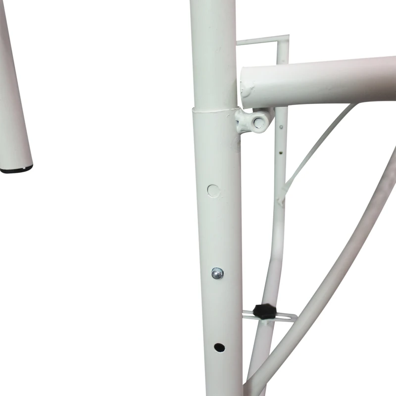 Outsunny balkon wiszący stół stół ogrodowy kwadratowy metalowy taras z regulacją wysokości